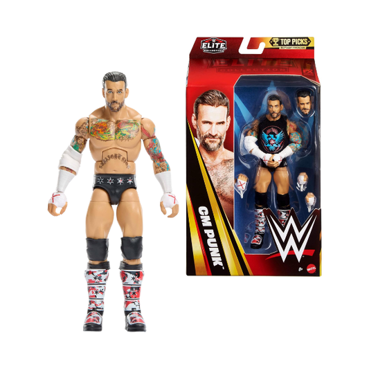 WWE Elite Top Picks CM Punk Action Figure 6-Inch Mattel JHV13