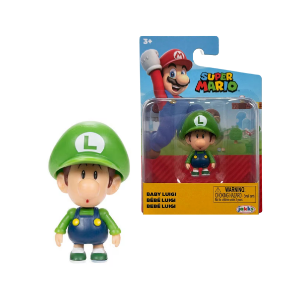 Jakks Pacific Super Mario Baby Luigi 2.5” Action Figure – World of Nintendo