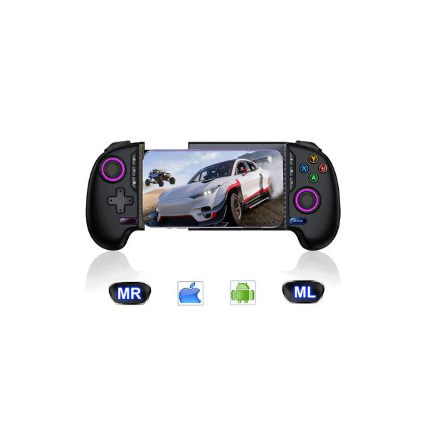 AXYBCOOL Mobile Wireless Game Controller with Hall Joystick RGB