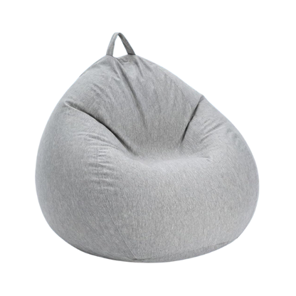 Tudomro Cooling Bean Bag Chair Cover 30 x 35 Inch Gray Breathable Stuffed Animal Storage Cover – No Filler