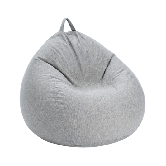 Tudomro Cooling Bean Bag Chair Cover 30 x 35 Inch Gray Breathable Stuffed Animal Storage Cover – No Filler