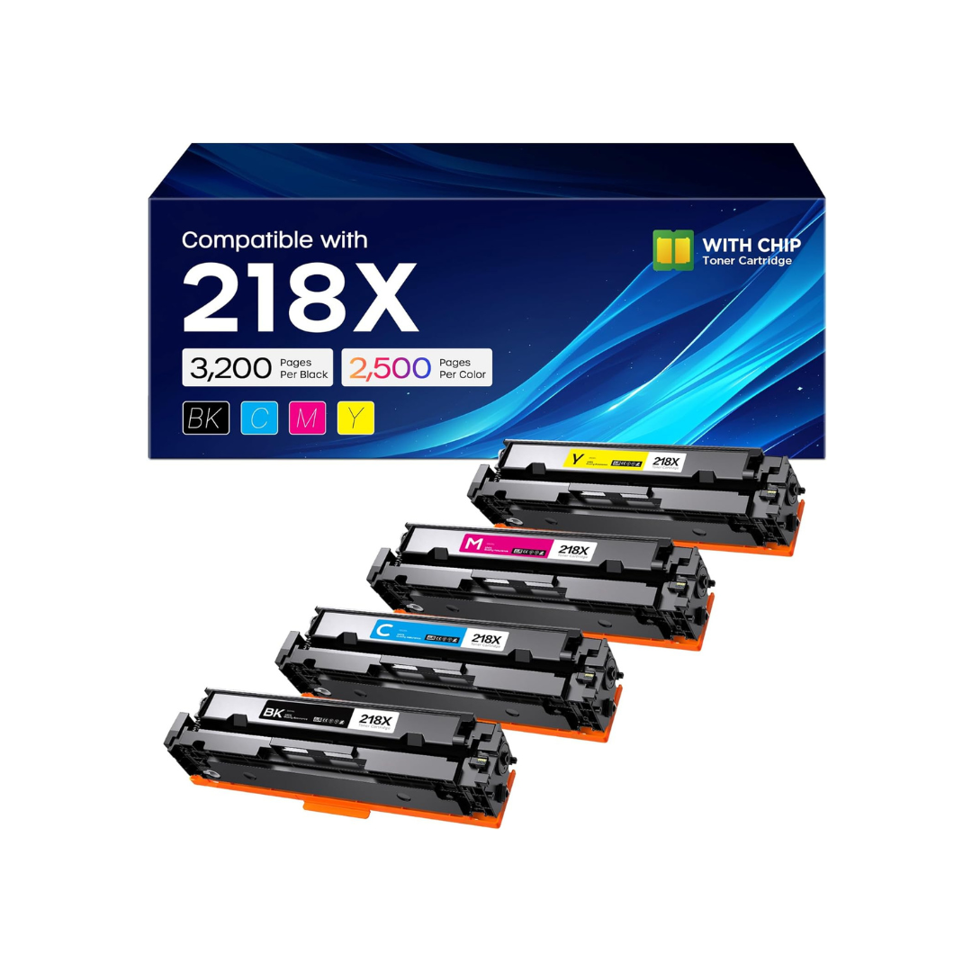 belietop 218X Toner 4-Pack for HP 3201dw 3301cdw 3301fdw 3301sdw