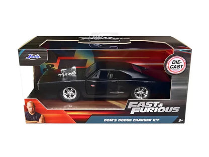 Jada 1/32 Scale Dom’s Dodge Charger R/T Diecast Car – Black, Movie Edition