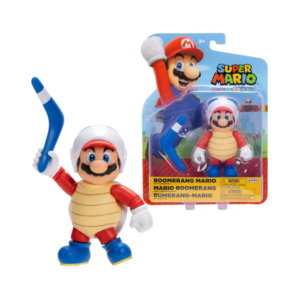 Nintendo Super Mario Boomerang Mario 4" Figure with Boomerang