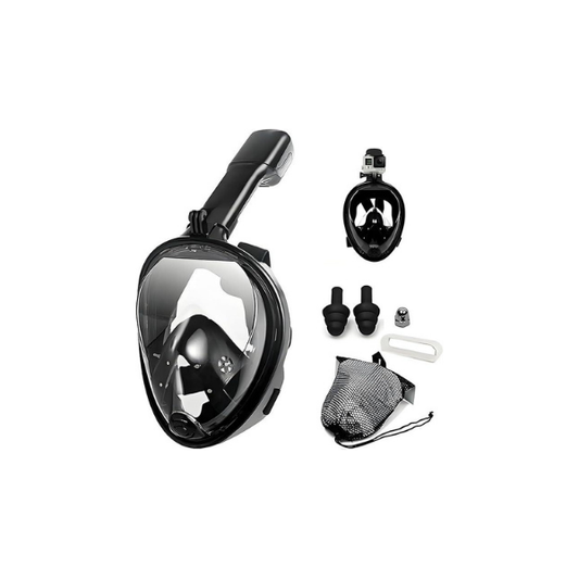 Break The Waves Full Face Snorkeling Mask S/M, 180° Anti-Fog View