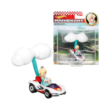 Hot Wheels Mario Kart Rosalina P-Wing + Cloud Glider Die-Cast Vehicle (Collectible)