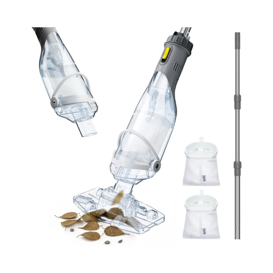 InoKraft K1.5 Pro Cordless Pool Vacuum – Gray, 18.5 GPM, 59-Inch Pole