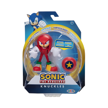 Sonic the Hedgehog Knuckles 4" Action Figure with Star Spring – Jakks Pacific