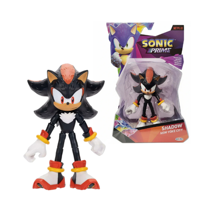 Sonic Prime – Shadow Action Figure “New Yoke City” Netflix Edition by JAKKS Pacific – Articulated Collectible