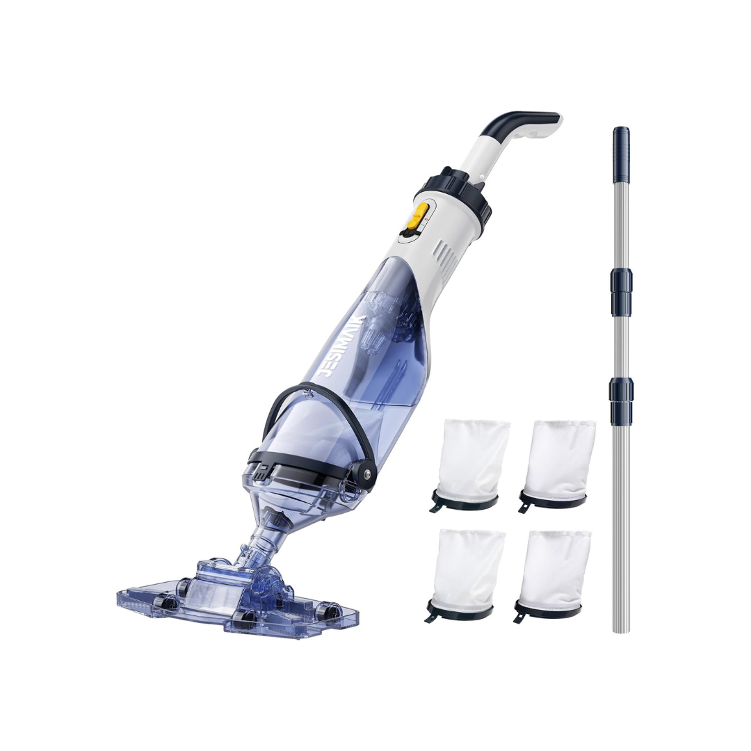 JESIMAIK 18.5 GPM Cordless Pool Vacuum with Telescopic Pole and Dual Head
