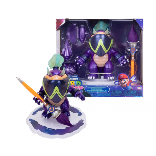 Super Mario Galaxy Movie Chomping Wonder Bowser Jr. 8 Inch Action Figure Target Exclusive