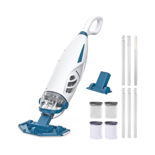 ENHULK PC68 Pro Cordless Pool Vacuum – 26.5 GPM, Nine-Foot Pole, Dark Blue