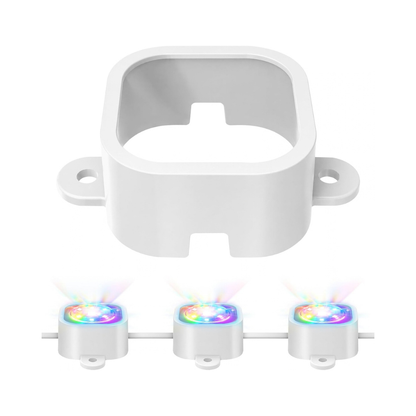 60PCS Permanent Outdoor Light Clips for H706 100FT Permanent Lights with Screws White