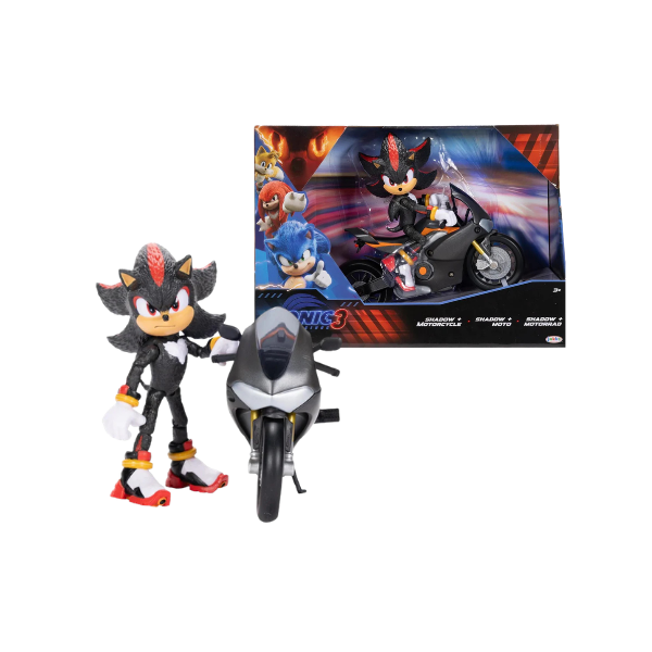 Shadow 5" Action Figure with Motorcycle – Exclusive Walmart Collectible