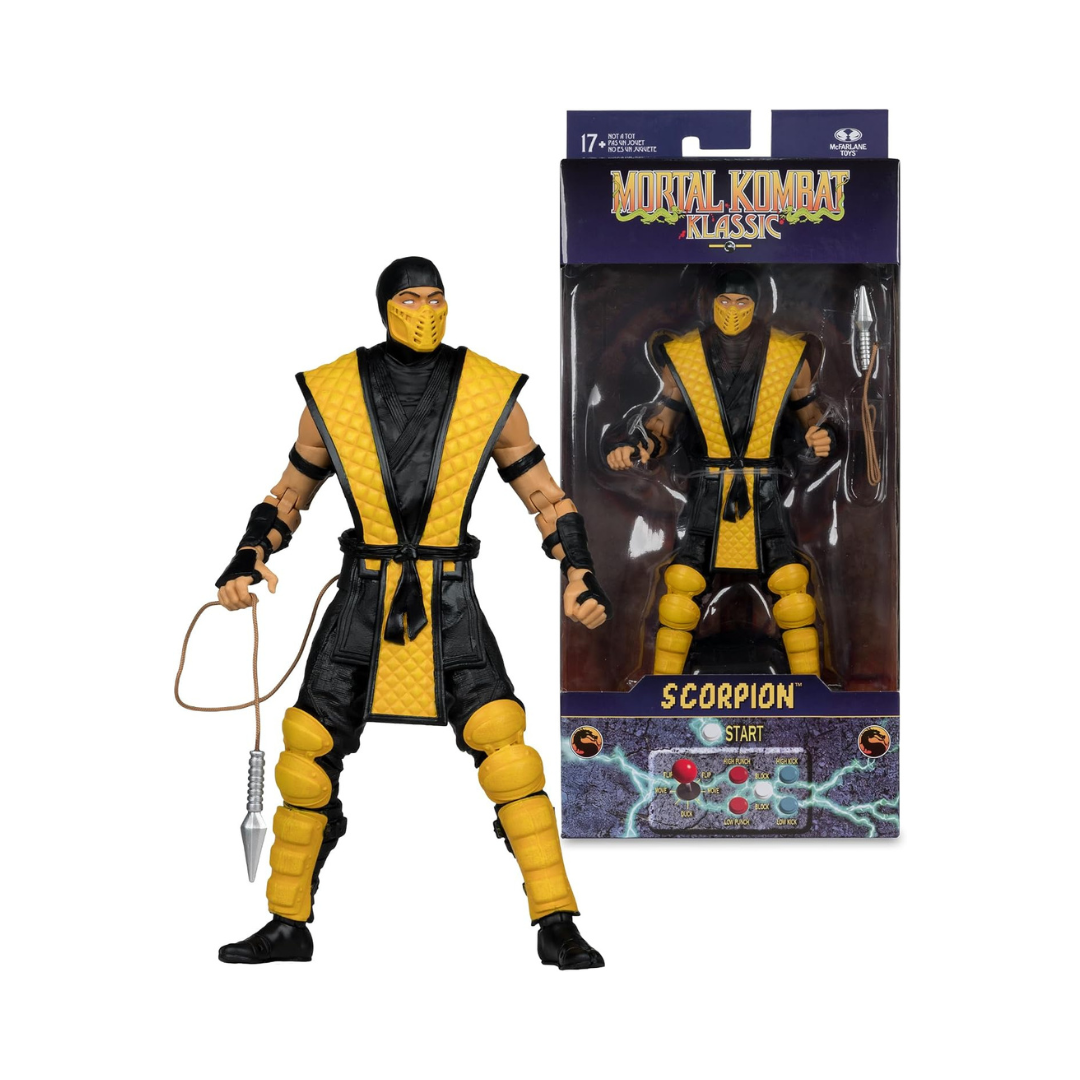 McFarlane Mortal Kombat Klassic Scorpion 7-Inch Action Figure with Kunai