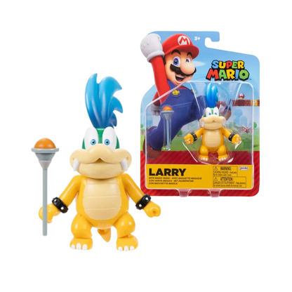 Nintendo Super Mario 4'' Larry with Magic Wand Action Figure