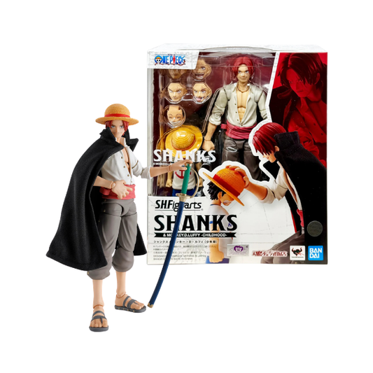 Bandai Tamashii Nations S.H.Figuarts One Piece Shanks & Monkey D. Luffy Childhood Action Figure