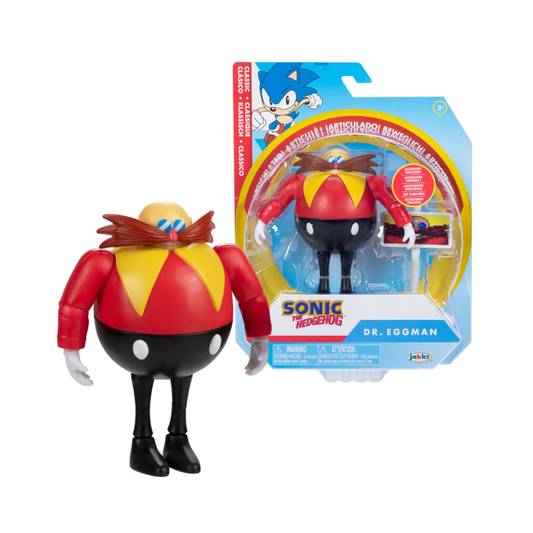 Jakks Sonic The Hedgehog DR EGGMAN with GOAL POST 4" Inch Action Figure