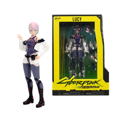 Lucy 6" Moveable Figure with Accessories and Alternate Head and Hands "Cyberpunk: Edgerunners" (2022) TV Series Model by Jada