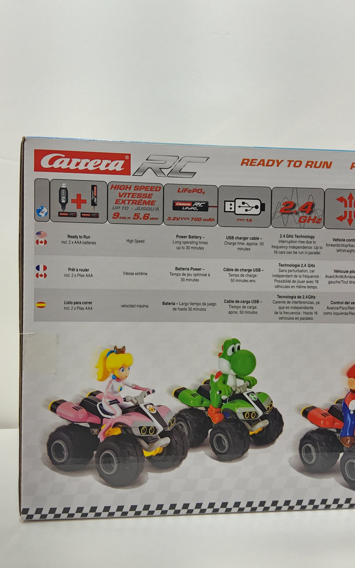 "Carrera RC Nintendo Mario Kart Peach Quad 1:20 Scale RC Car"
