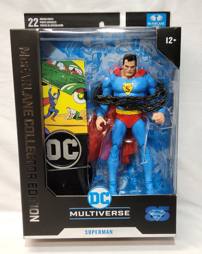 McFarlane DC Multiverse Superman 7" Action Figure Comics #1 Version Collector Ed