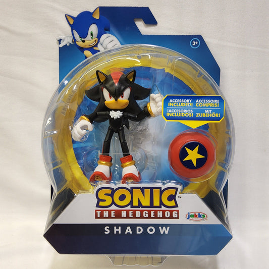 Sonic The Hedgehog SHADOW 4" Figure - Star Spring Included