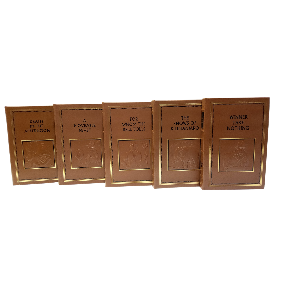 Ernest Hemingway 20 Volume Collector's Edition Book Set Easton Press Leather Set