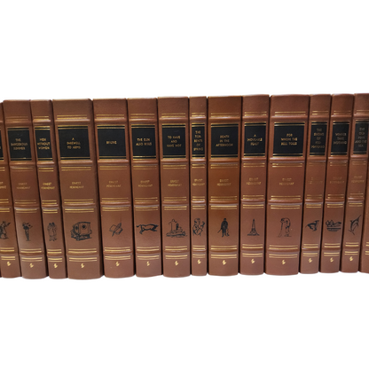Ernest Hemingway 20 Volume Collector's Edition Book Set Easton Press Leather Set