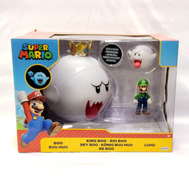 Super Mario King Boo, Boo, Luigi 3-Pack Action Figures - Jakks Pacific