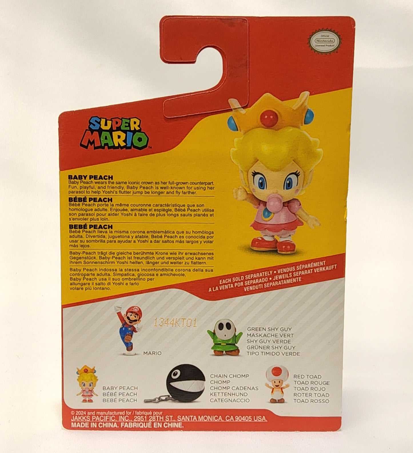 Super Mario 2.5-Inch Mini Action Figure - Baby Peach Collectible