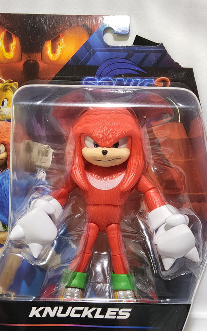 Sonic 3 Movie 5-Inch Knuckles Action Figure – Articulated Toy for Kids