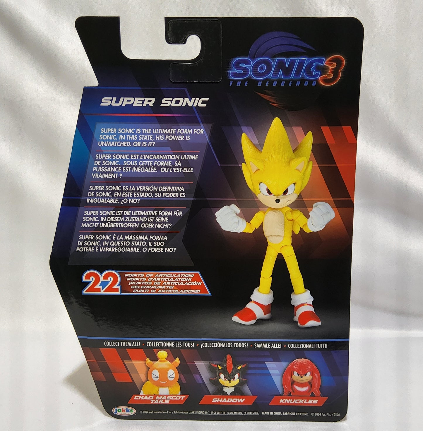 Sonic 3 Movie 5-Inch Super Sonic Action Figure – Highly Articulated Toy