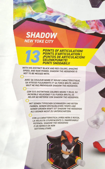 Sonic Prime – Shadow Action Figure “New Yoke City” Netflix Edition by JAKKS Pacific – Articulated Collectible