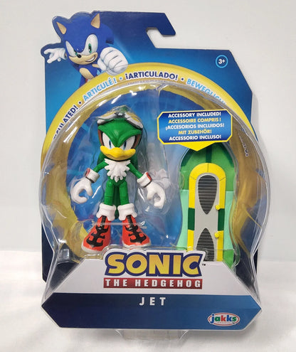 Sonic the Hedgehog Figure: JET The Hawk with Type-J Board 4" Action Figure