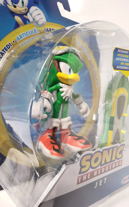 Sonic the Hedgehog Figure: JET The Hawk with Type-J Board 4" Action Figure