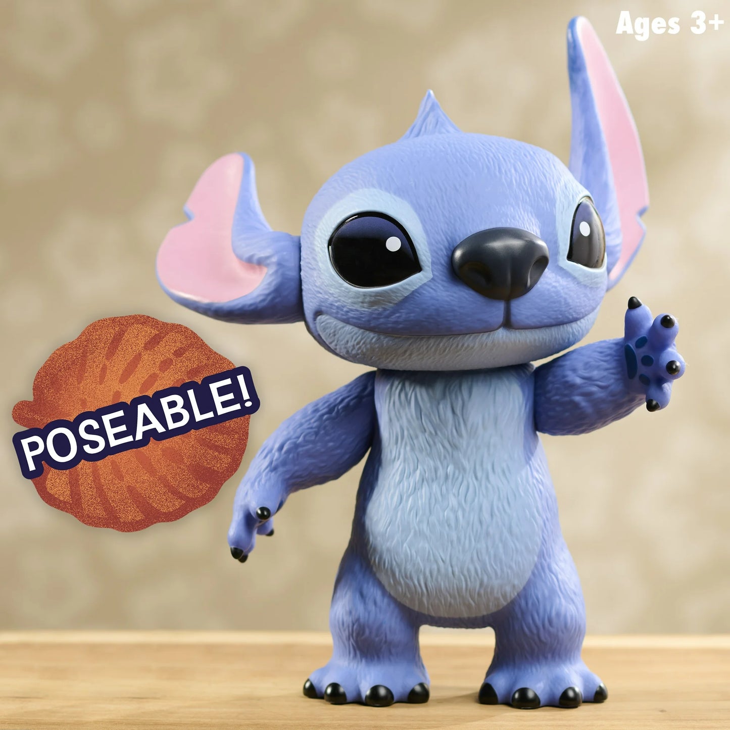 Disney Stitch Larger Than Life 14" Poseable Vinyl Figure by Just Play