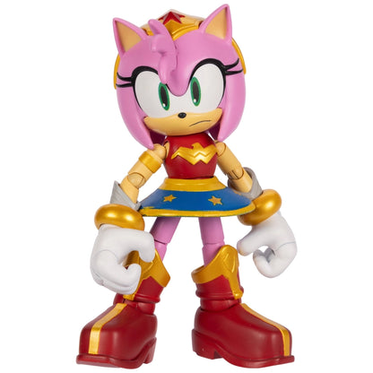 Sonic x DC Amy as Wonder Woman Action Figure 12.5cm | Collector Crossover