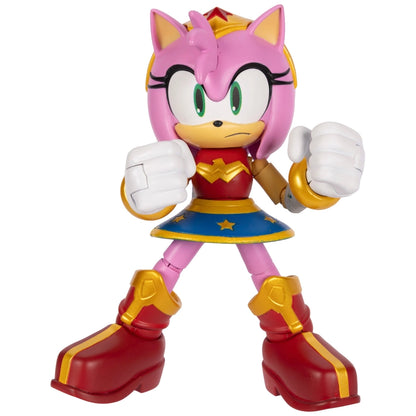 Sonic x DC Amy as Wonder Woman Action Figure 12.5cm | Collector Crossover