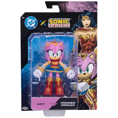 Sonic x DC Amy as Wonder Woman Action Figure 12.5cm | Collector Crossover