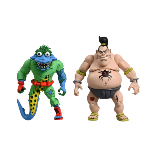 TMNT Tattoo and Wyrm NECA Cartoon 2-Pack 7-Inch Action Figures