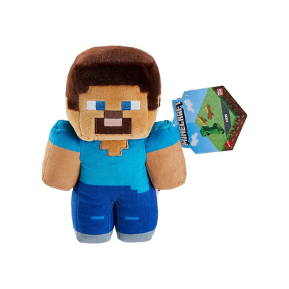 Mattel Minecraft Steve 8-Inch Plush Toy – Soft Collectible for Kids 3+