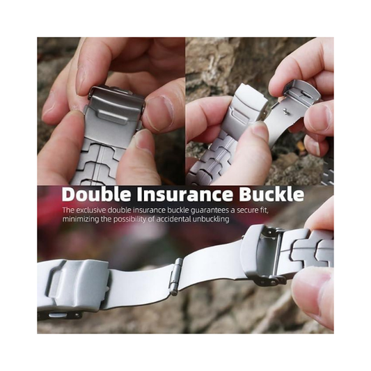 ROZOER Safe-Band S1 Pro - Pulseira de titânio puro para iWatch Ultra SE 42-49 mm
