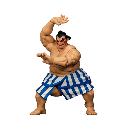 Jada Toys Ultra Street Fighter II E. Honda 1:12 Scale Deluxe Action Figure with Interchangeable Parts & Accessories