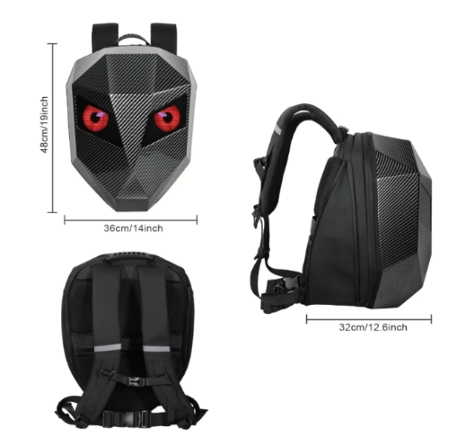 LED Motorcycle Knight Backpack | Laptop Backpack