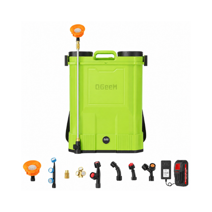 QGeeM Electric Backpack Sprayer 5.3 Gallon 100 PSI Weed Killer Garden Sprayer Battery Powered 21V