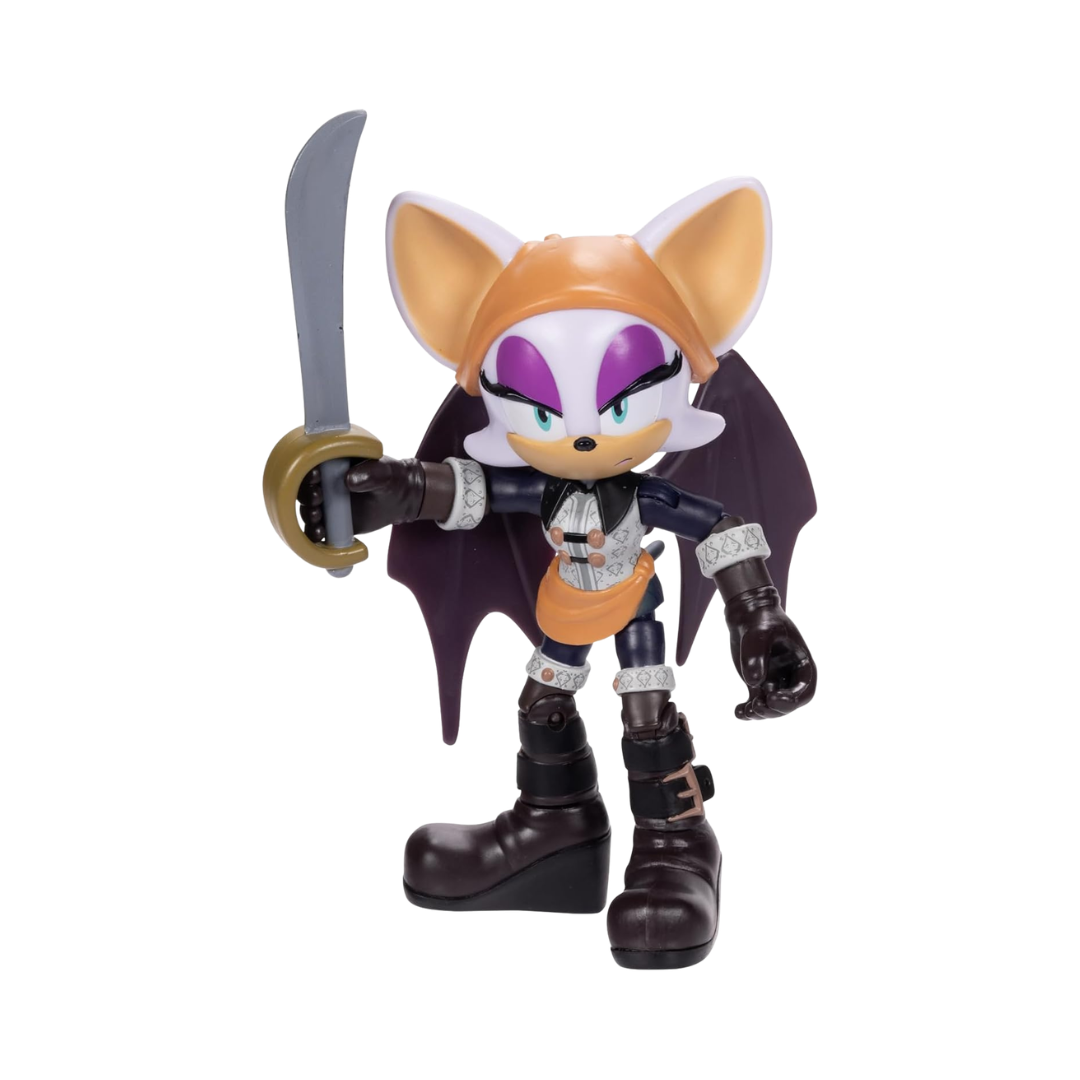 Sonic Prime 5-inch Baton Rouge - No Place Action Figure 15 points of Articulations (Officially licensed by Sega and Netflix)