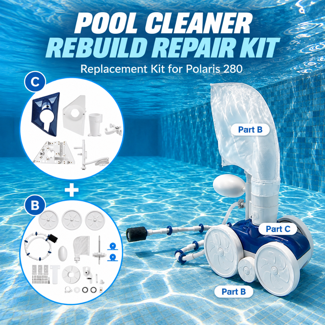 MAKHOON Complete Rebuild Kit for Polaris Zodiac 280 Pool Cleaner – Select 180 Compatibility