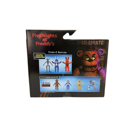 Five Nights at Freddy’s Endo Series Toy Bonnie & System Error Toy Bonnie Collector Action Figure 3-Pack – Jazwares FNAF