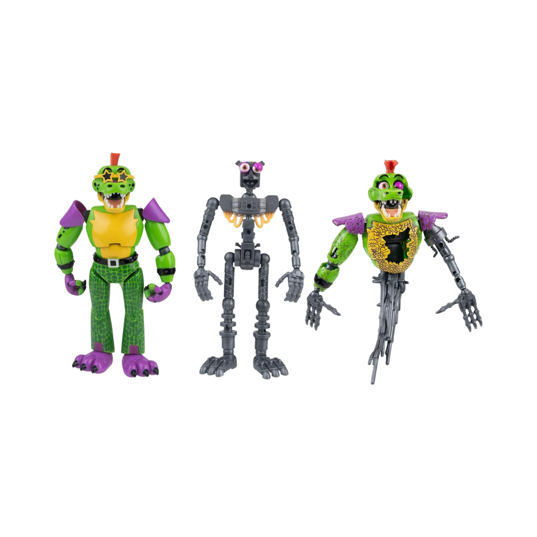 Five Nights at Freddy’s Endo Series Montgomery Gator and Shattered Montgomery Gator Jazwares collector figure