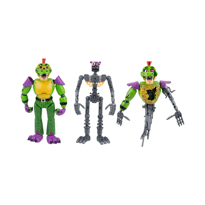 Five Nights at Freddy’s Endo Series Montgomery Gator and Shattered Montgomery Gator Jazwares collector figure